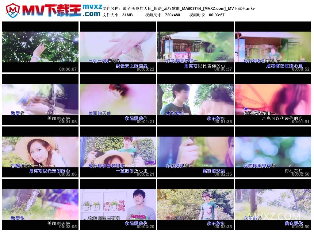 张宇-美丽的天使_国语_流行歌曲_MA503744